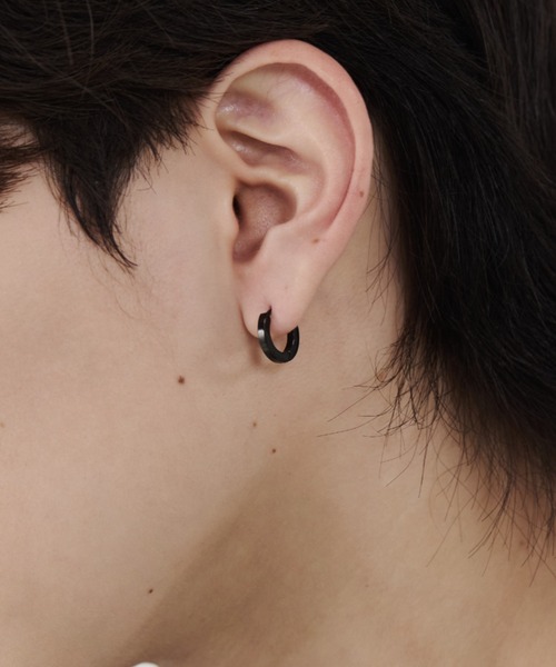 481Fi【高品質✨】フープピアス　ぷっくり　SV　12mm　シンプル　男女兼用 12mmフープピアス 52P-SV – mm.（ミリ）｜ONLINE STORE