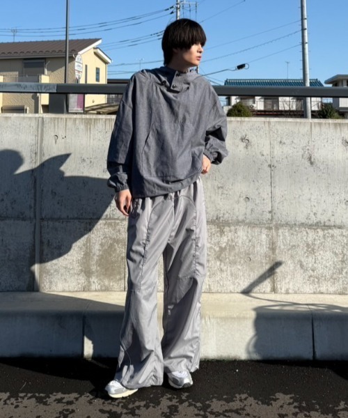 NO NEED(ノーニード)の「【 NO NEED by 215ot_ 】シャンブレーアノラック(シャツ/ブラウス・メンズ・サックスブルー/ブルーグレー/チャコール・フリー)」の10枚目の写真