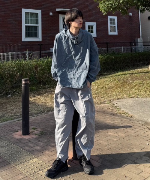 NO NEED(ノーニード)の「【 NO NEED by 215ot_ 】シャンブレーアノラック(シャツ/ブラウス・メンズ・サックスブルー/ブルーグレー/チャコール・フリー)」の8枚目の写真