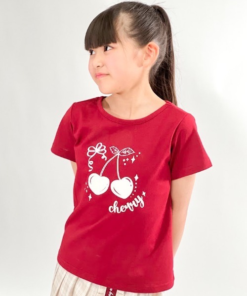 axes femme(アクシーズファム)の「ハートチェリーTシャツ(Tシャツ/カットソー・キッズ・レッド/ホワイト/ネイビー・MEDIUM/LARGE/X-LARGE)」の10枚目の写真