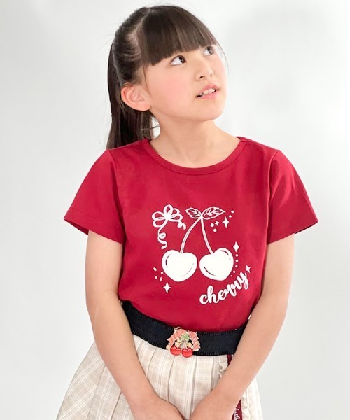 axes femme(アクシーズファム)の「ハートチェリーTシャツ(Tシャツ/カットソー・キッズ・レッド/ホワイト/ネイビー・MEDIUM/LARGE/X-LARGE)」の15枚目の写真