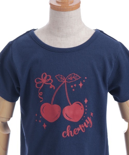 axes femme(アクシーズファム)の「ハートチェリーTシャツ(Tシャツ/カットソー・キッズ・レッド/ホワイト/ネイビー・MEDIUM/LARGE/X-LARGE)」の5枚目の写真