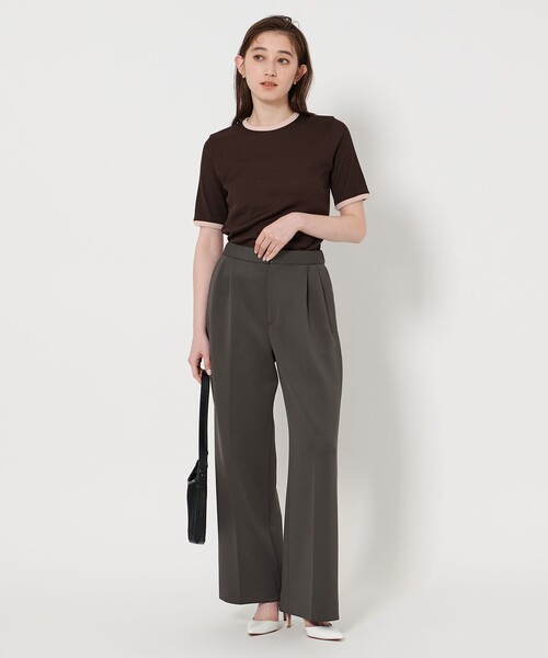 UNITED ARROWS(ユナイテッドアローズ)の「LIGHT SPONGY ワイドパンツ(その他パンツ・レディース・ブラック/オフホワイト/ダークグレー・38/40/34/36)」の18枚目の写真