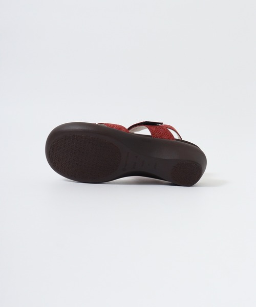 Re:getA(リゲッタ)の「RegettaCanoe CJFW3518 和柄麻の葉クロスベルトローヒールサンダル(サンダル・レディース・ブラック/アイボリー/レッド・L/LL/S/M)」の16枚目の写真