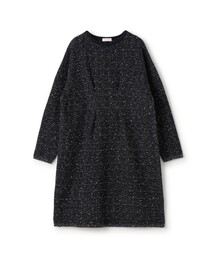 Ballsey ボールジィ ニット ワンピース 半袖 ブラック M Ballsey(ボールジィ) ドットプリント Vネックマーメイド