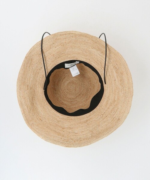 green label relaxing（グリーンレーベルリラクシング）の「ワイドブリム ラフィアハット（ハット・レディース・ナチュラル・FREE）」の16枚目の写真