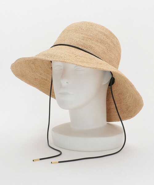 green label relaxing（グリーンレーベルリラクシング）の「ワイドブリム ラフィアハット（ハット・レディース・ナチュラル・FREE）」の10枚目の写真
