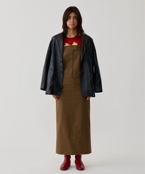BEEDEN（ビーデン）の「HERRING BONE BARE OP（ワンピース・レディース・ブラック/ブラウン・SMALL/MEDIUM）」の11枚目の写真
