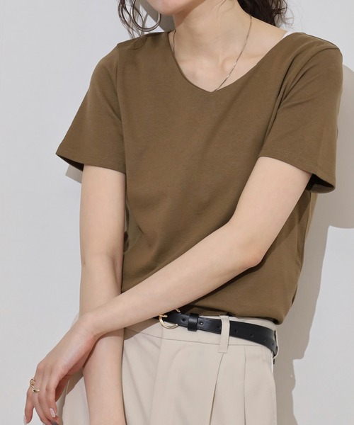 和歌山編み コットンスムースVネックTシャツ 楽天市場】【無印良品 公式】紳士 さらっと綿 Vネック半袖T