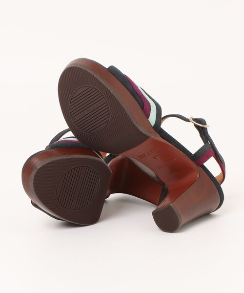 CHIE MIHARA（チエミハラ）の「CHIE MIHARA / ボーダーストラップサンダル（サンダル・レディース・ネイビー・35.5/35）」の3枚目の写真