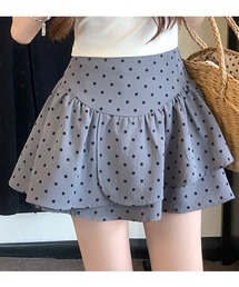 ドットフリルミニスカート