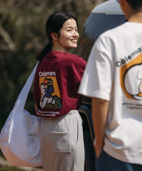 COLEMAN（コールマン）の「Coleman/コールマン Coleman×matsui×FREAK'S STORE 別注 コールマン matsui hug Ⅱ SS TEE バックプリント クルーネック 半袖T（Tシャツ/カットソー・メンズ・ホワイト/ワインレッド/チャコールグレー/ライトグレー・MEDIUM/SMALL/LARGE）」の17枚目の写真
