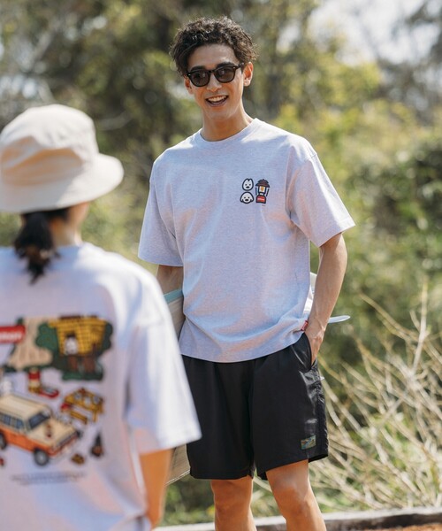 COLEMAN（コールマン）の「Coleman/コールマン Coleman×matsui×FREAK'S STORE 別注 コールマン matsui hug Ⅱ SS TEE バックプリント クルーネック 半袖T（Tシャツ/カットソー・メンズ・ホワイト/ワインレッド/チャコールグレー/ライトグレー・MEDIUM/SMALL/LARGE）」の5枚目の写真