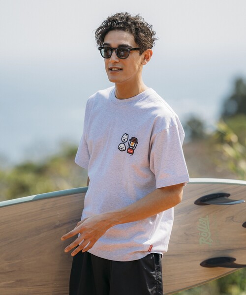 COLEMAN（コールマン）の「Coleman/コールマン Coleman×matsui×FREAK'S STORE 別注 コールマン matsui hug Ⅱ SS TEE バックプリント クルーネック 半袖T（Tシャツ/カットソー・メンズ・ホワイト/ワインレッド/チャコールグレー/ライトグレー・MEDIUM/SMALL/LARGE）」の6枚目の写真