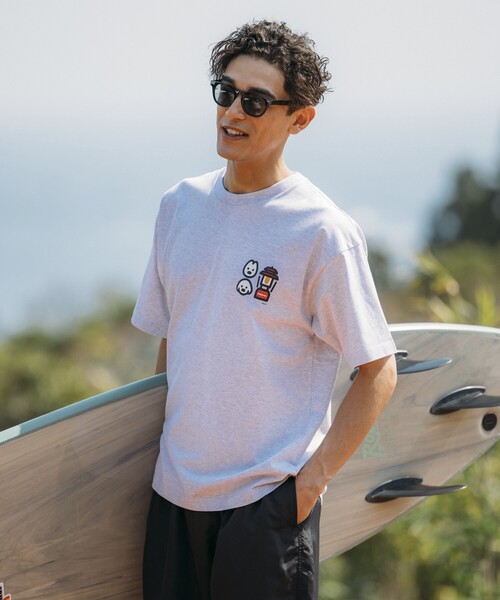COLEMAN（コールマン）の「Coleman/コールマン Coleman×matsui×FREAK'S STORE 別注 コールマン matsui hug Ⅱ SS TEE バックプリント クルーネック 半袖T（Tシャツ/カットソー・メンズ・ホワイト/ワインレッド/チャコールグレー/ライトグレー・MEDIUM/SMALL/LARGE）」の7枚目の写真