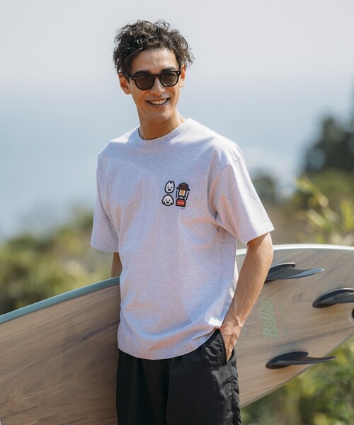 COLEMAN（コールマン）の「Coleman/コールマン Coleman×matsui×FREAK'S STORE 別注 コールマン matsui hug Ⅱ SS TEE バックプリント クルーネック 半袖T（Tシャツ/カットソー・メンズ・ホワイト/ワインレッド/チャコールグレー/ライトグレー・MEDIUM/SMALL/LARGE）」の8枚目の写真