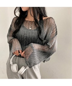 AmeriVINTAGE GLITTER PRINT ニットカーディガン セール】GLITTER PRINT KNIT CARDIGAN（ニット/セーター
