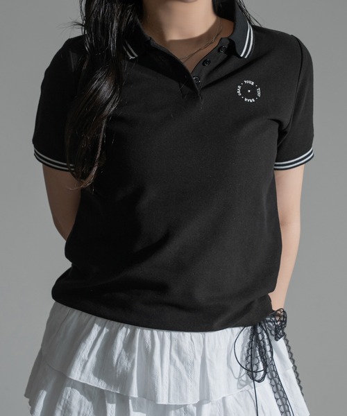 apres jour mignon(アプレジュールミニョン)の「アソートポロシャツ【ZOZOTOWN限定アイテム】(ポロシャツ・レディース・ボルドー/ネイビー/ブラック/ピンク/グリーン系その他/ブラウン系その他・X-LARGE/フリー)」の2枚目の写真