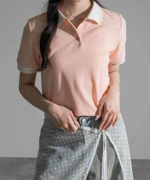 apres jour mignon(アプレジュールミニョン)の「アソートポロシャツ【ZOZOTOWN限定アイテム】(ポロシャツ・レディース・ボルドー/ネイビー/ブラック/ピンク/グリーン系その他/ブラウン系その他・X-LARGE/フリー)」の19枚目の写真