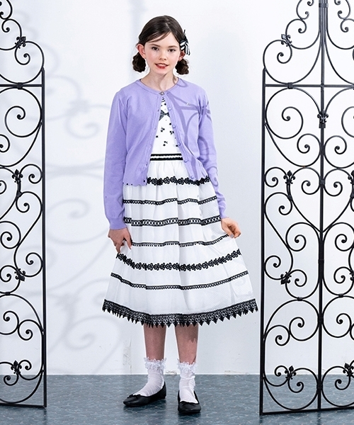 Premium】レースボーダードレス（シャツワンピース）｜ANNA SUI mini