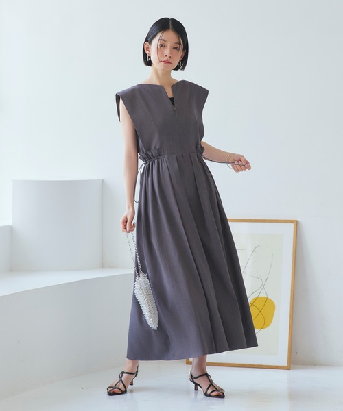 セール】洗える ストレッチ ｜ ウエスト ドロスト ワイド