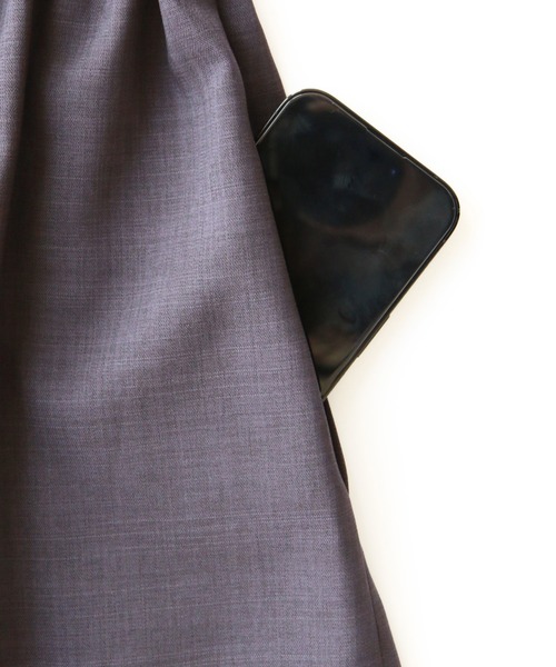 セール】洗える ストレッチ ｜ ウエスト ドロスト ワイド