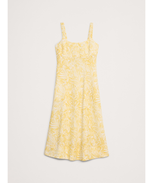 Banana Republic（バナナリパブリック）の「リネン スクエアネック ミディドレス（ワンピース・レディース・レッド/イエロー・0/6/4/2/8）」の10枚目の写真