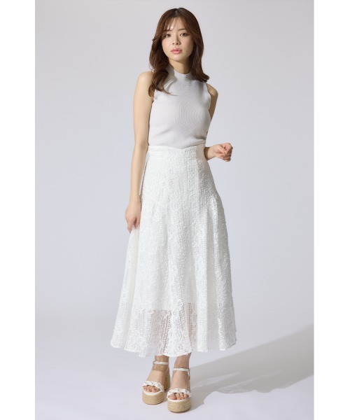 rienda（リエンダ）の「ウォッシャブルリブタンクトップ　夏服 サマーニット ノースリーブトップス（タンクトップ・レディース・ブラック/ブラウン/グレー/アイボリー・SMALL/MEDIUM）」の7枚目の写真