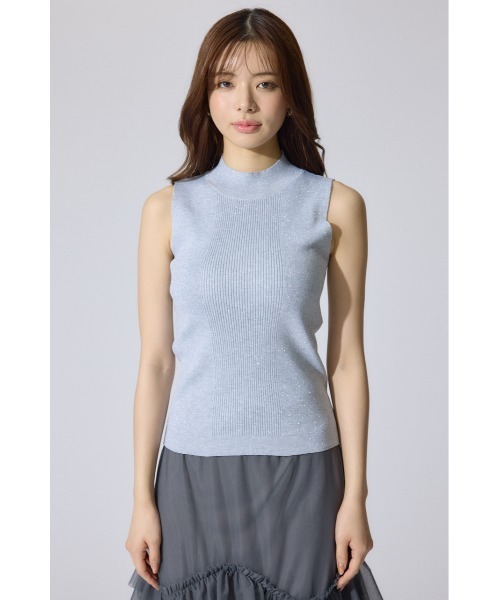 GUCCI✨水色 リネン ノースリーブ M　タンクトップ　トップス GUCCI✨水色 リネン ノースリーブ M タンクトップ トップス - メルカリ