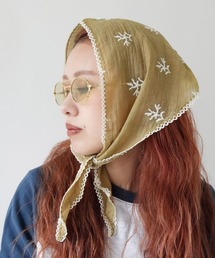 Port（ポート）の「【 Port / ポート 】 フラワー モチーフ 刺繍 バブーシュカ #_（その他ヘアアクセサリー・キッズ）」