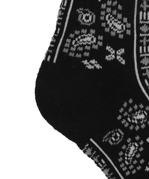 WEGO（ウィゴー）の「WEGO/ペイズリーソックス（ソックス/靴下・メンズ・ブラック/ホワイト・25-27CM）」の7枚目の写真