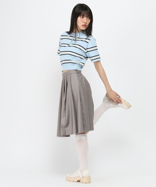 3.3 Field Trip (3.3フィールドトリップ)の「3.3 Field Trip/3WAYプリーツスカート(スカート・レディース・チャコール/グレー・SMALL/MEDIUM)」の4枚目の写真