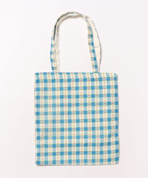 TONE SELECT GOODS（トーンセレクトグッズ）の「Liaa/チェック 花柄 トートバッグ A18636（トートバッグ・レディース・ブルー/その他1/その他2・FREE）」の4枚目の写真