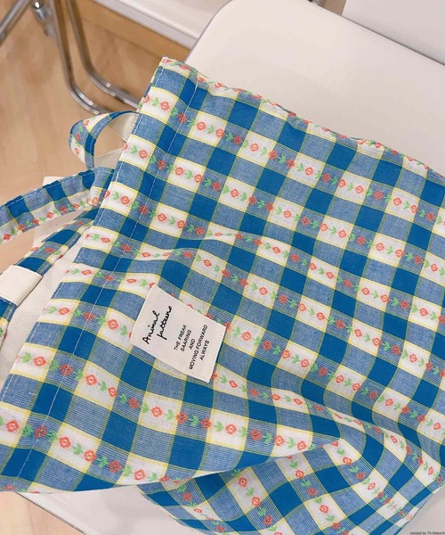 TONE SELECT GOODS（トーンセレクトグッズ）の「Liaa/チェック 花柄 トートバッグ A18636（トートバッグ・レディース・ブルー/その他1/その他2・FREE）」の7枚目の写真
