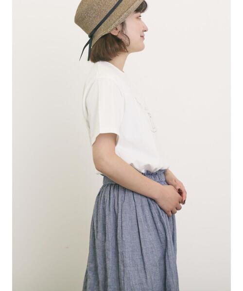 Samansa Mos2（サマンサ モスモス）の「◎アニマル刺繍Tシャツ（Tシャツ/カットソー・レディース・オフホワイト/ブルー/ブラック・F）」の8枚目の写真