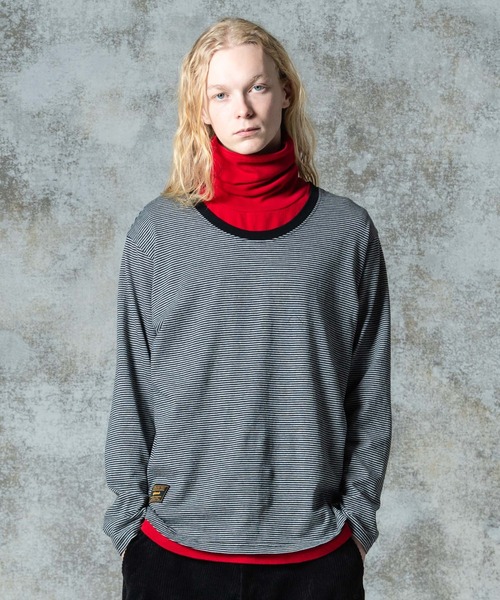 glamb グラム Loose Neck Long Sleeves T-Shirt ルーズネック ロングスリーブ Tシャツ 長袖 ロンT 送料無料 atftps セール】Loose Neck Long Sleeves T-Shirt / ルーズネックロング