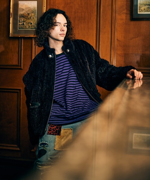 セール】Loose Neck Long Sleeves T-Shirt / ルーズネックロング