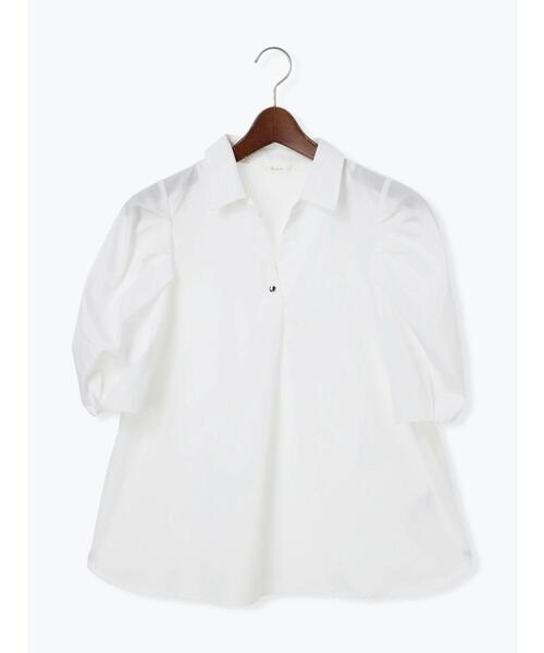 Te chichi（テチチ）の「スキッパーSH（シャツ/ブラウス・レディース・オフホワイト/ブルー/ブラック・F）」の17枚目の写真