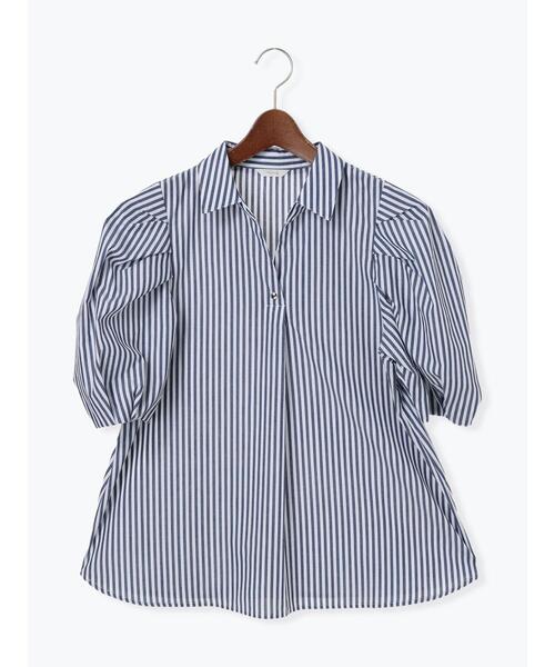 Te chichi（テチチ）の「スキッパーSH（シャツ/ブラウス・レディース・オフホワイト/ブルー/ブラック・F）」の19枚目の写真