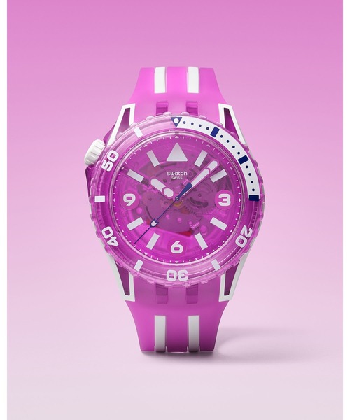 SWATCH(スウォッチ)の「BLACK SEA NETTLE(アナログ腕時計・レディース・ホワイト/ブラック/レッド/イエロー/ブルー/ピンク/オレンジ/ネイビー/グリーン・FREE)」の7枚目の写真