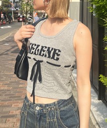 SPIRALGIRL | SELENEリボンノースリニット(タンクトップ)