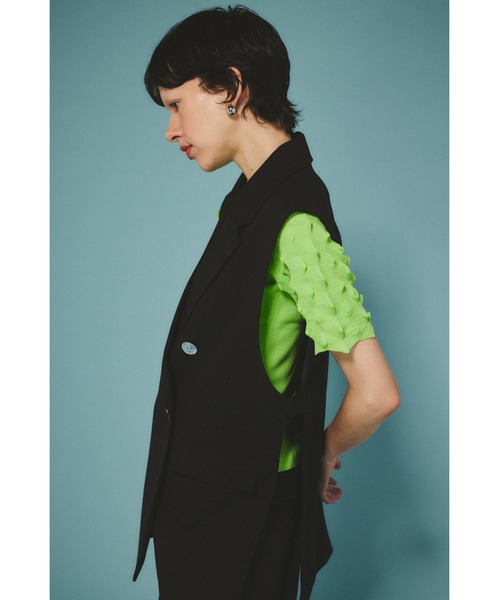 ベスト ジレ Side open gilet　　サイドオープンジレ レディース Side open gilet サイドオープンジレ（ベスト）｜HeRIN.CYE