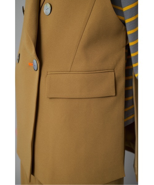 ベスト ジレ Side open gilet　　サイドオープンジレ レディース Side open gilet サイドオープンジレ（ベスト）｜HeRIN.CYE