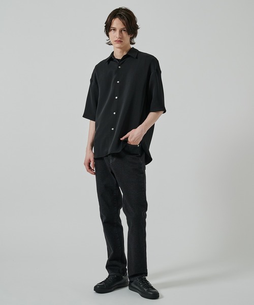 STUDIOUS(ステュディオス)の「【STUDIOUS】PLEATS SHIRTS(シャツ/ブラウス・メンズ・ライトベージュ/ブラック・1/2)」の7枚目の写真