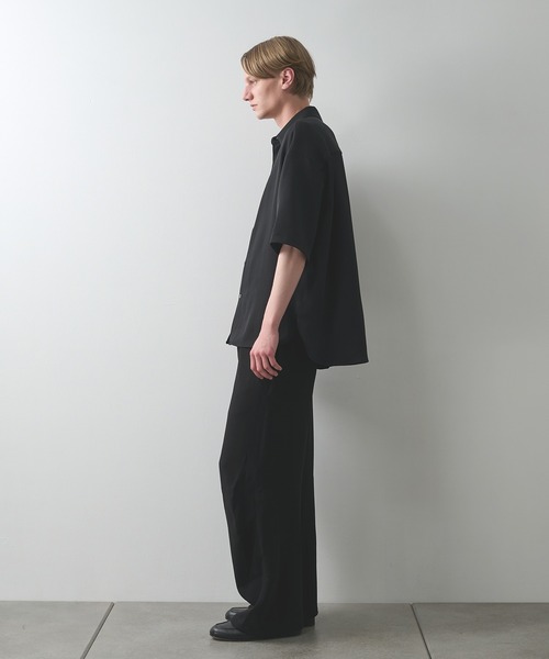 STUDIOUS(ステュディオス)の「【STUDIOUS】PLEATS SHIRTS(シャツ/ブラウス・メンズ・ライトベージュ/ブラック・1/2)」の9枚目の写真