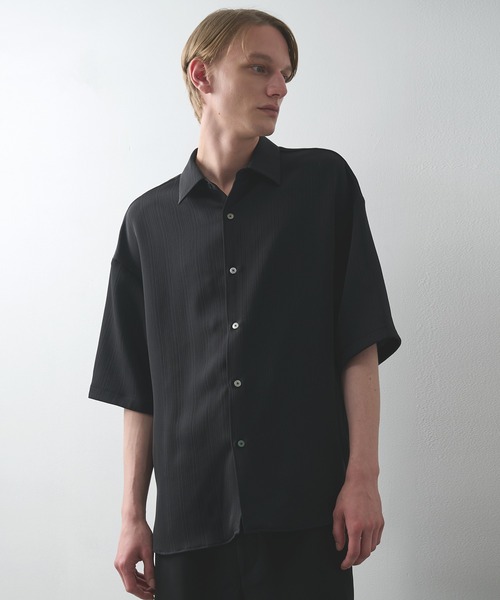 STUDIOUS(ステュディオス)の「【STUDIOUS】PLEATS SHIRTS(シャツ/ブラウス・メンズ・ライトベージュ/ブラック・1/2)」の12枚目の写真