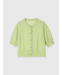 ハーフスリーブシアーニットカーデ