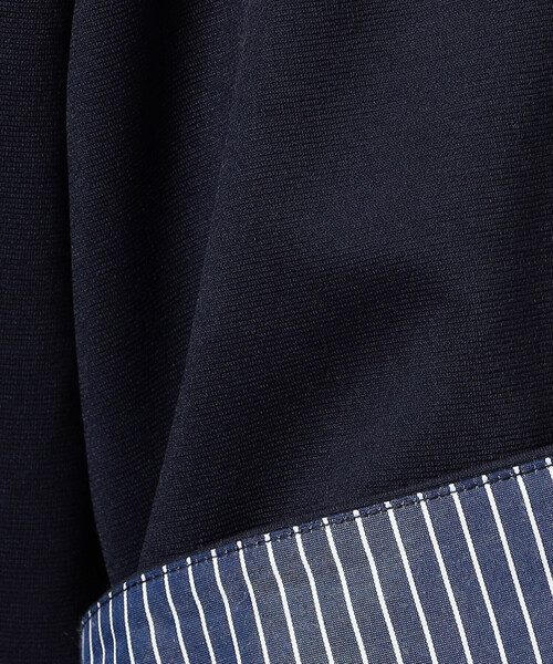 COMME CA ISM(コムサイズム)の「ストレッチポンチ×ストライプコンビTシャツ(Tシャツ/カットソー・メンズ・ネイビー/ホワイト・MEDIUM/LARGE/X-LARGE)」の20枚目の写真