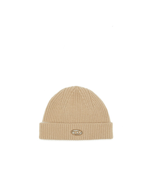 DIESEL(ディーゼル)の「メンズ ニットキャップ K-ARAC(ニットキャップ/ビーニー・メンズ・ブラック/ベージュ・UNI)」の5枚目の写真