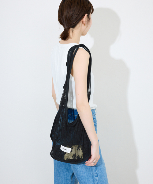 ★送料・関税込★GLOWNY★FLORAL LACE BAG★ MUSINSA | GLOWNY FLORAL LACE BAG (BLACK)